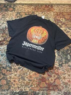 Vintage 1999 Jägermeister Halloween Graphic T-Shirt Delta Pro Weight XL